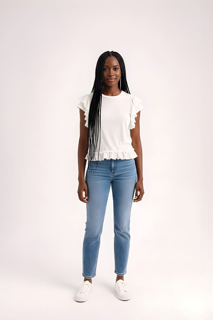 T-shirt GAÏA blanc en coton biologique