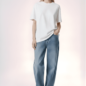 T-shirt AURA blanc en coton biologique