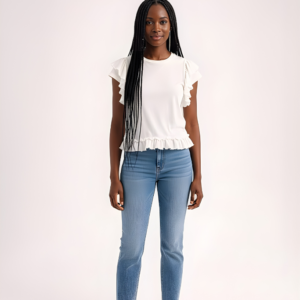 T-shirt GAÏA blanc en coton biologique