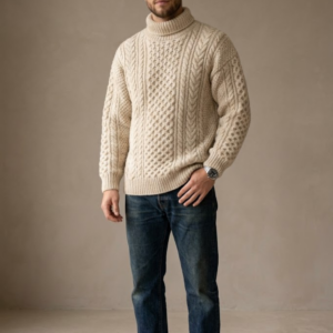 Pull homme ARMOR en laine bio